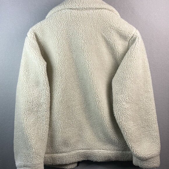 Vans Snow Out Sherpa Full Zip‎ Jacket Womens Size Large Ivory Warm & Cozy - Picture 11 of 12